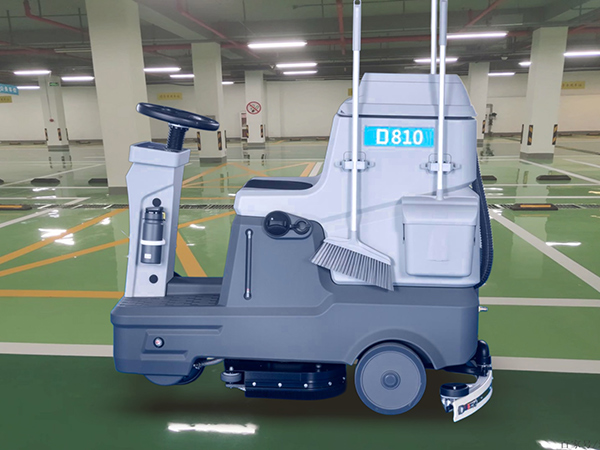 D810P中型駕駛式多功能雙刷洗地機(jī)